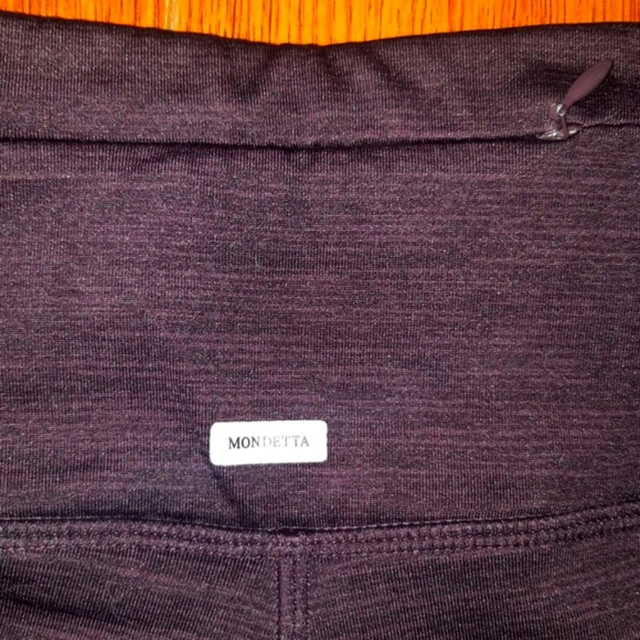 (S) Mondetta High Waist Dark Plum Legging Waist 13"×L35" - Picture 8 of 9